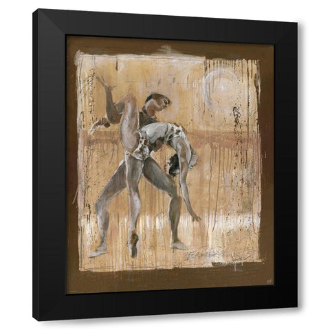 Dancer III Black Modern Wood Framed Art Print with Double Matting by Wiley, Marta