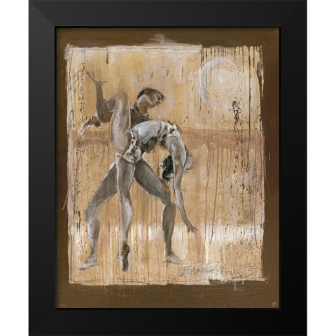 Dancer III Black Modern Wood Framed Art Print by Wiley, Marta