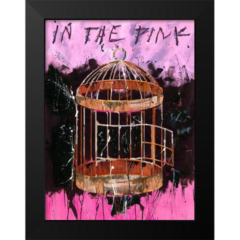 IN THE PINK Black Modern Wood Framed Art Print by Wiley, Marta
