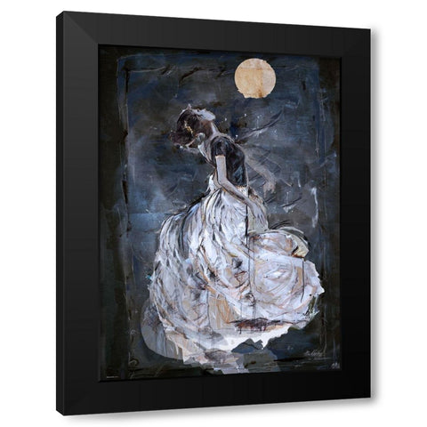 Night Black Modern Wood Framed Art Print by Wiley, Marta