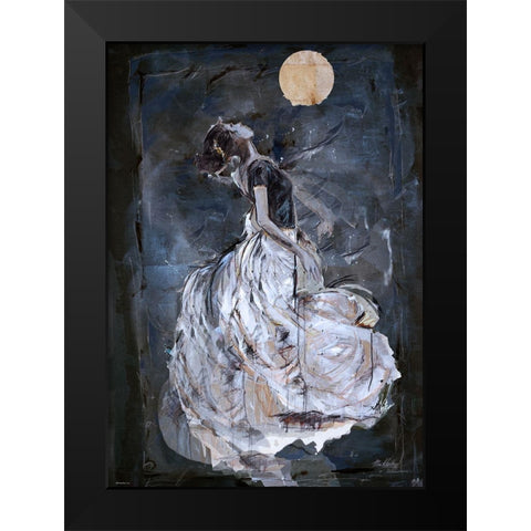 Night Black Modern Wood Framed Art Print by Wiley, Marta