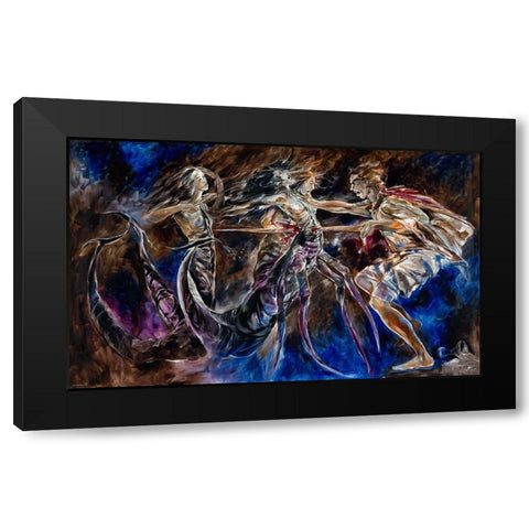 Scorpio Black Modern Wood Framed Art Print by Wiley, Marta