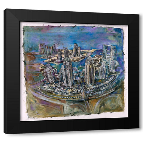 Dubai III Black Modern Wood Framed Art Print by Wiley, Marta