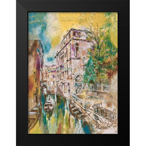 Italy, Yellow Black Modern Wood Framed Art Print by Wiley, Marta