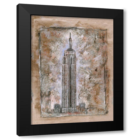 Beige, Cityscape Black Modern Wood Framed Art Print by Wiley, Marta