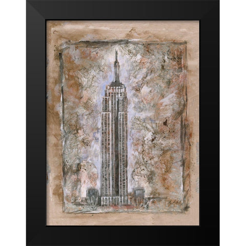 Beige, Cityscape Black Modern Wood Framed Art Print by Wiley, Marta