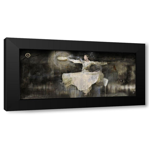 Sufi Dancer Black Modern Wood Framed Art Print with Double Matting by Wiley, Marta