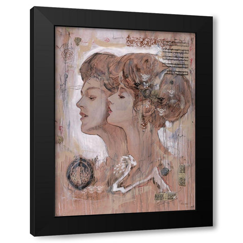 Poetry II Black Modern Wood Framed Art Print by Wiley, Marta