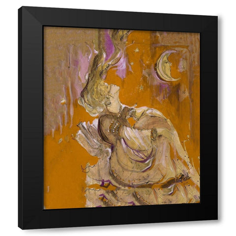 Golden Black Modern Wood Framed Art Print with Double Matting by Wiley, Marta