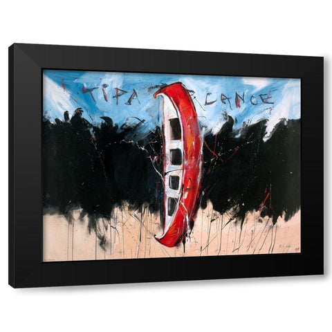 Tip A Conoe Color Black Modern Wood Framed Art Print by Wiley, Marta