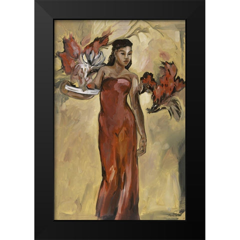 Island Beauty  Black Modern Wood Framed Art Print by Wiley, Marta