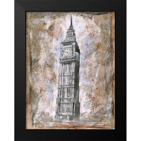 City Scape I Black Modern Wood Framed Art Print by Wiley, Marta