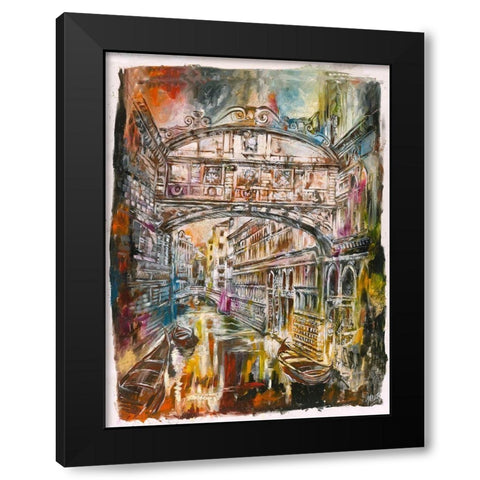 Venice IIII Black Modern Wood Framed Art Print with Double Matting by Wiley, Marta