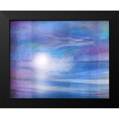 Fairys Blue Black Modern Wood Framed Art Print by Wiley, Marta