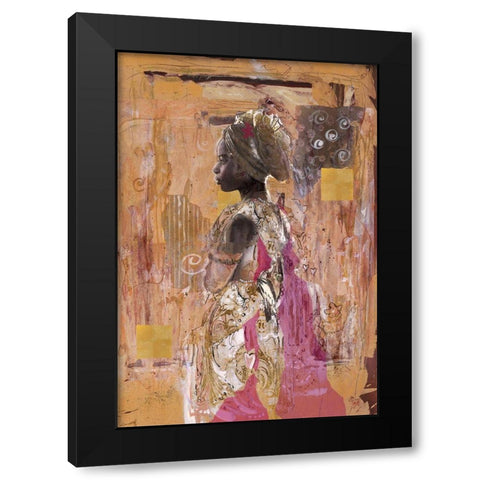 African Dream Sepia Black Modern Wood Framed Art Print with Double Matting by Wiley, Marta