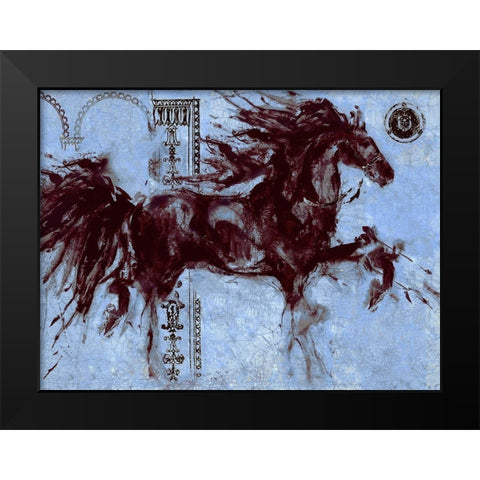 Blue Lepa Zena I Black Modern Wood Framed Art Print by Wiley, Marta
