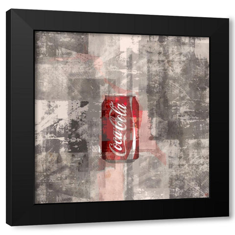 Coke Silkscreen I Black Modern Wood Framed Art Print with Double Matting by Wiley, Marta
