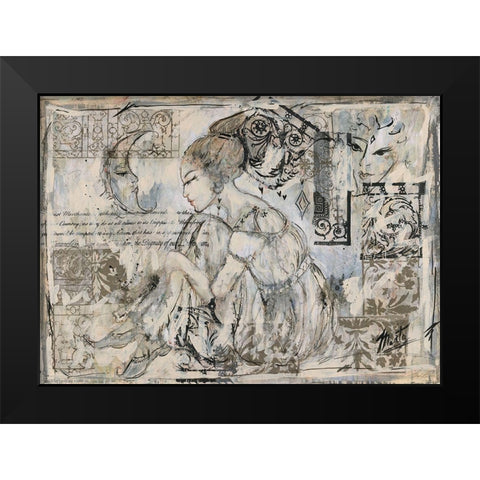 Daydream Black Modern Wood Framed Art Print by Wiley, Marta