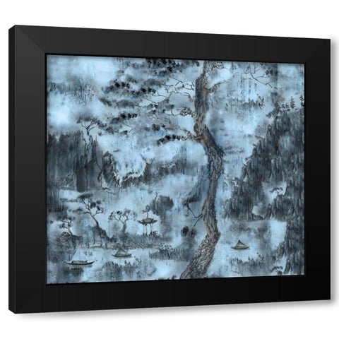 Chinese Dream II Black Modern Wood Framed Art Print with Double Matting by Wiley, Marta