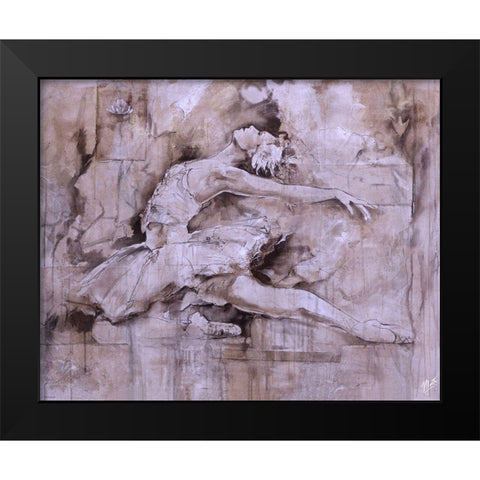 Ballerina - Light Black Modern Wood Framed Art Print by Wiley, Marta