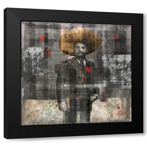 Mexican Revolutionary I-Sepia Black Modern Wood Framed Art Print with Double Matting by Wiley, Marta
