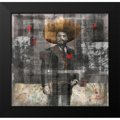 Mexican Revolutionary I-Sepia Black Modern Wood Framed Art Print by Wiley, Marta