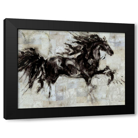 Lepa Zena Color II Black Modern Wood Framed Art Print with Double Matting by Wiley, Marta