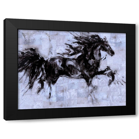 Lepa Zena Color IV Black Modern Wood Framed Art Print with Double Matting by Wiley, Marta