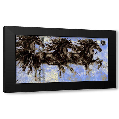 Lepa Zena 28 Black Modern Wood Framed Art Print with Double Matting by Wiley, Marta