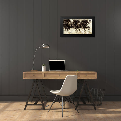 Lepa Zena 32 Black Modern Wood Framed Art Print by Wiley, Marta
