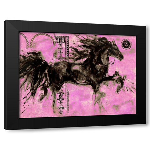 Lepa Zena Color XIII Black Modern Wood Framed Art Print with Double Matting by Wiley, Marta