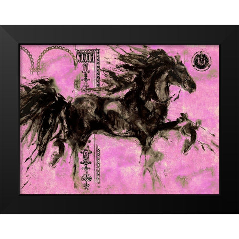 Lepa Zena Color XIII Black Modern Wood Framed Art Print by Wiley, Marta