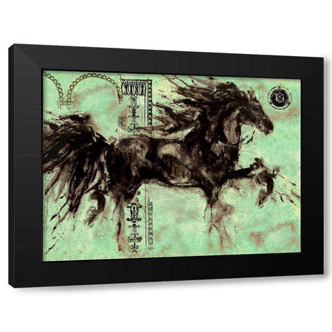 Lepa Zena Color XIIII Black Modern Wood Framed Art Print with Double Matting by Wiley, Marta