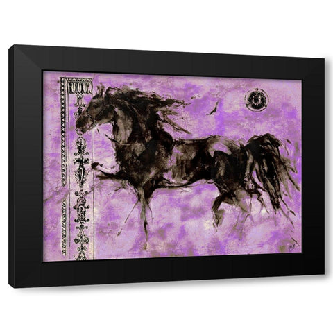 Lepa Zena XXIIII Black Modern Wood Framed Art Print with Double Matting by Wiley, Marta