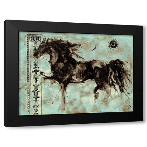 Lepa Zena XXVII Black Modern Wood Framed Art Print with Double Matting by Wiley, Marta