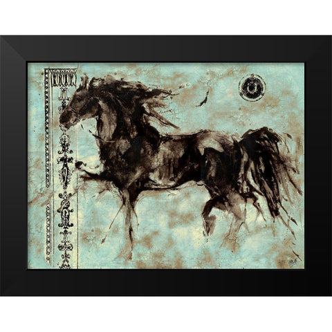 Lepa Zena XXVII Black Modern Wood Framed Art Print by Wiley, Marta