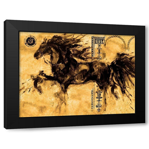 Lepa Zena 2 Black Modern Wood Framed Art Print with Double Matting by Wiley, Marta