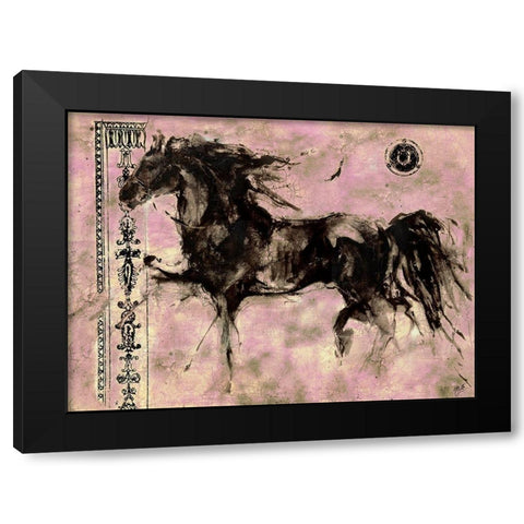 Lepa Zena 7 Black Modern Wood Framed Art Print with Double Matting by Wiley, Marta