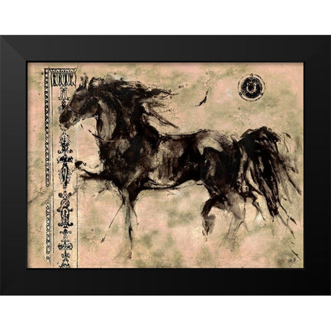 Lepa Zena 8 Black Modern Wood Framed Art Print by Wiley, Marta