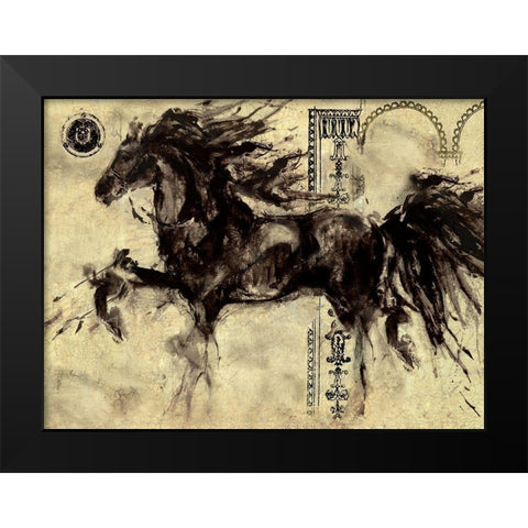 Lepa Zena 11 Black Modern Wood Framed Art Print by Wiley, Marta