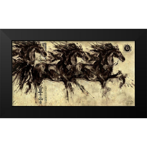Lepa Zena 14 Black Modern Wood Framed Art Print by Wiley, Marta