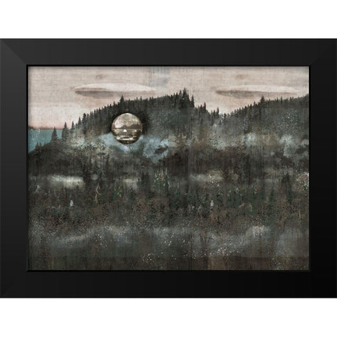 Black Modern Wood Framed Art Print by Wiley, Marta