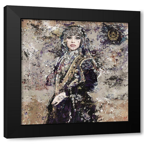 Afghanistan II Black Modern Wood Framed Art Print by Wiley, Marta