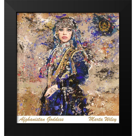 Afganistan III Black Modern Wood Framed Art Print by Wiley, Marta