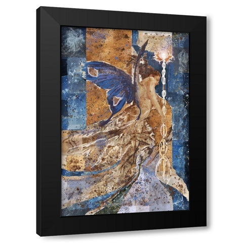 Butterfly Queen Black Modern Wood Framed Art Print with Double Matting by Wiley, Marta