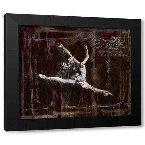 Ballet I Black Modern Wood Framed Art Print with Double Matting by Wiley, Marta