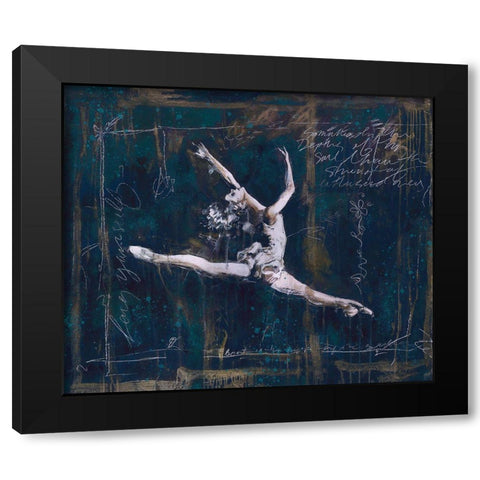 Ballet II Black Modern Wood Framed Art Print with Double Matting by Wiley, Marta