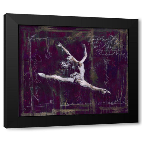 Ballet III Black Modern Wood Framed Art Print with Double Matting by Wiley, Marta
