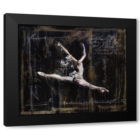 Ballet VI Black Modern Wood Framed Art Print with Double Matting by Wiley, Marta
