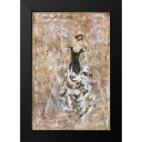 Jewel Dancer Black Modern Wood Framed Art Print by Wiley, Marta